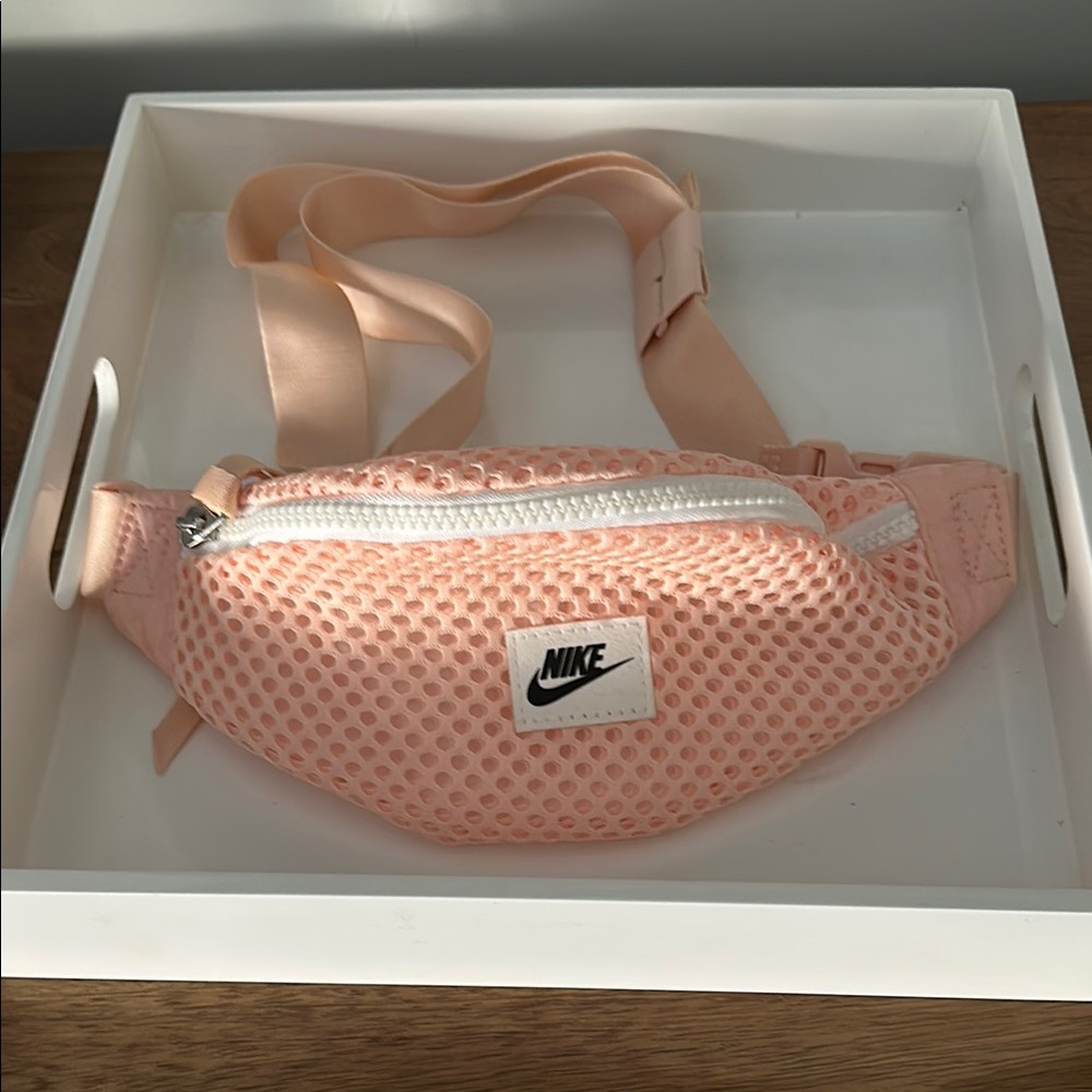 Nike Peach Mesh Waist Bag
